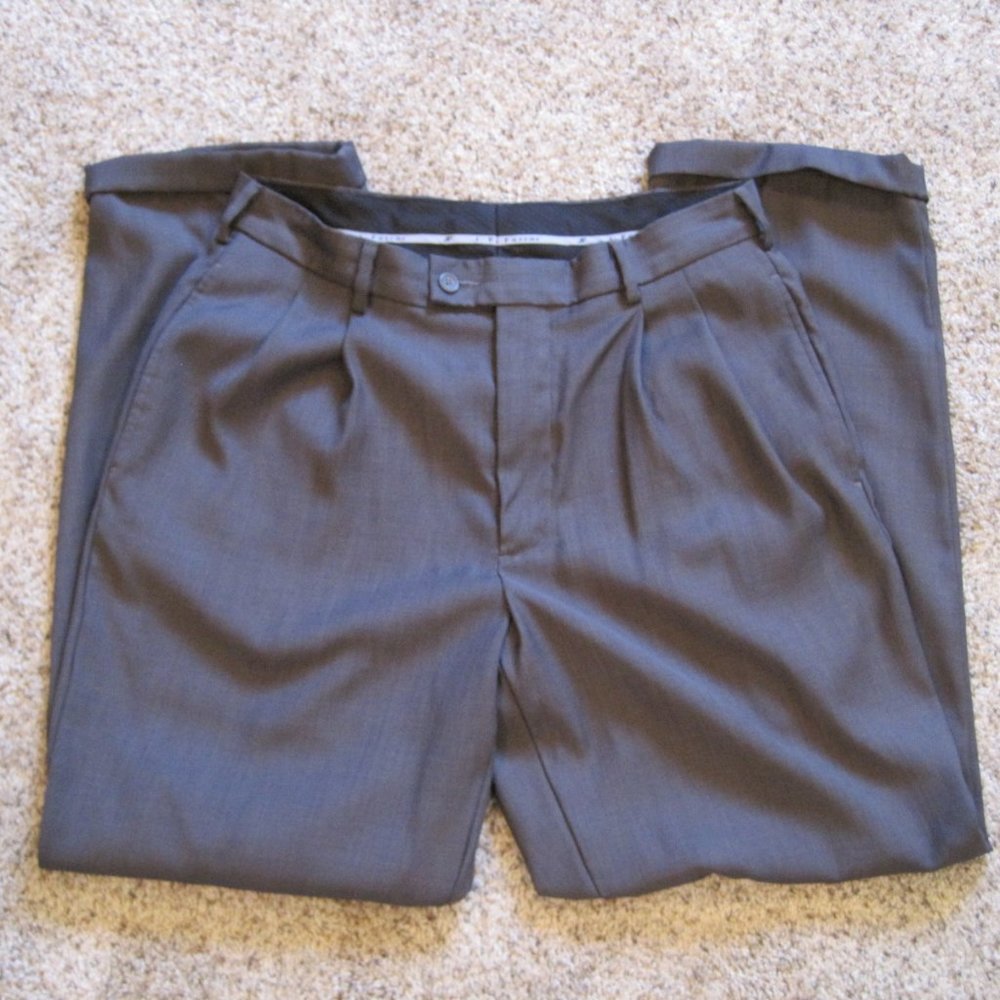 jf j.ferrar gray dress pants size 32W/30L - Picture 2 of 14